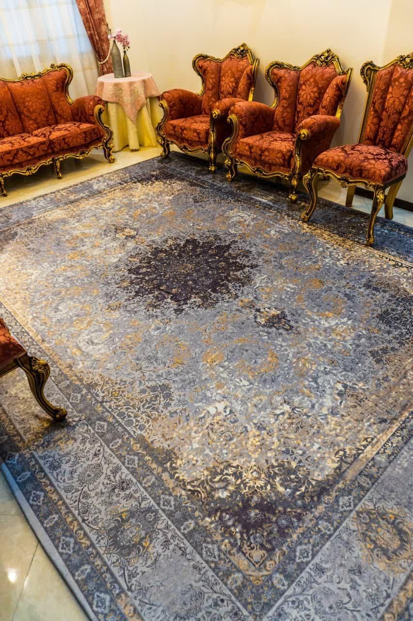 روفرشی کشدار مهباف کد ۷۹۵ وینتیج زمینه طوسی|روفرشی|تهران, شهرک ولیعصر جنوبی|دیوار