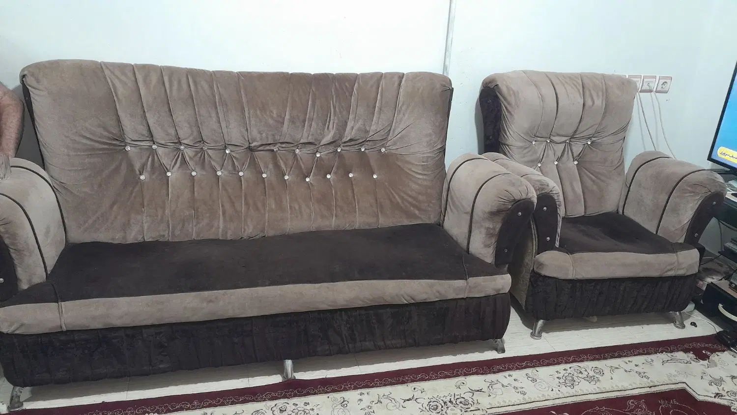 مبل راحتی مخمل|مبلمان خانگی و میز عسلی|رشت, حمیدیان|دیوار