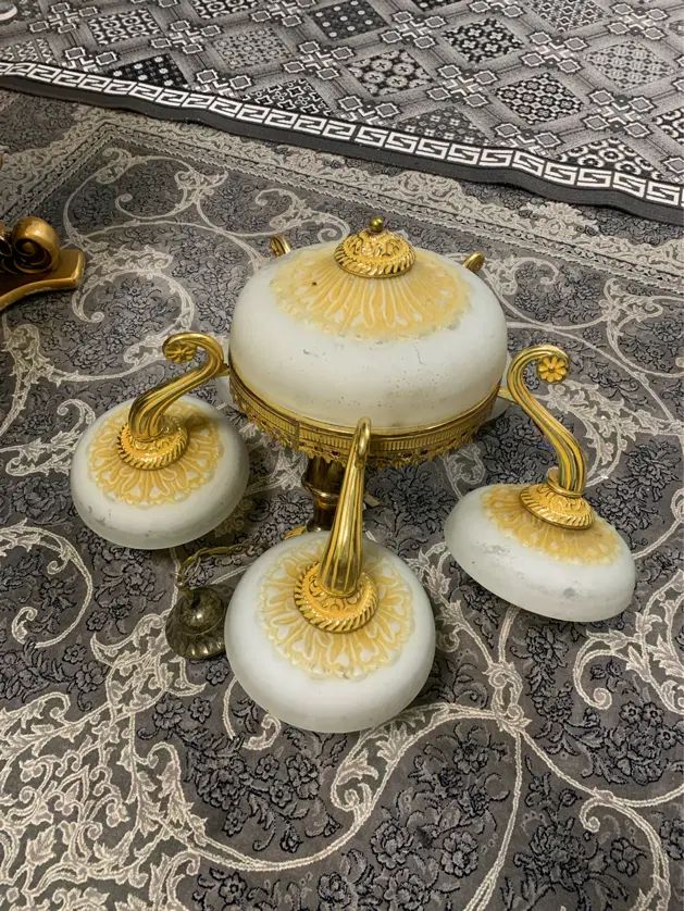 لوستر‌ ۵ شاخه تر تمیز|لوستر و چراغ آویز|رشت, فلسطین|دیوار