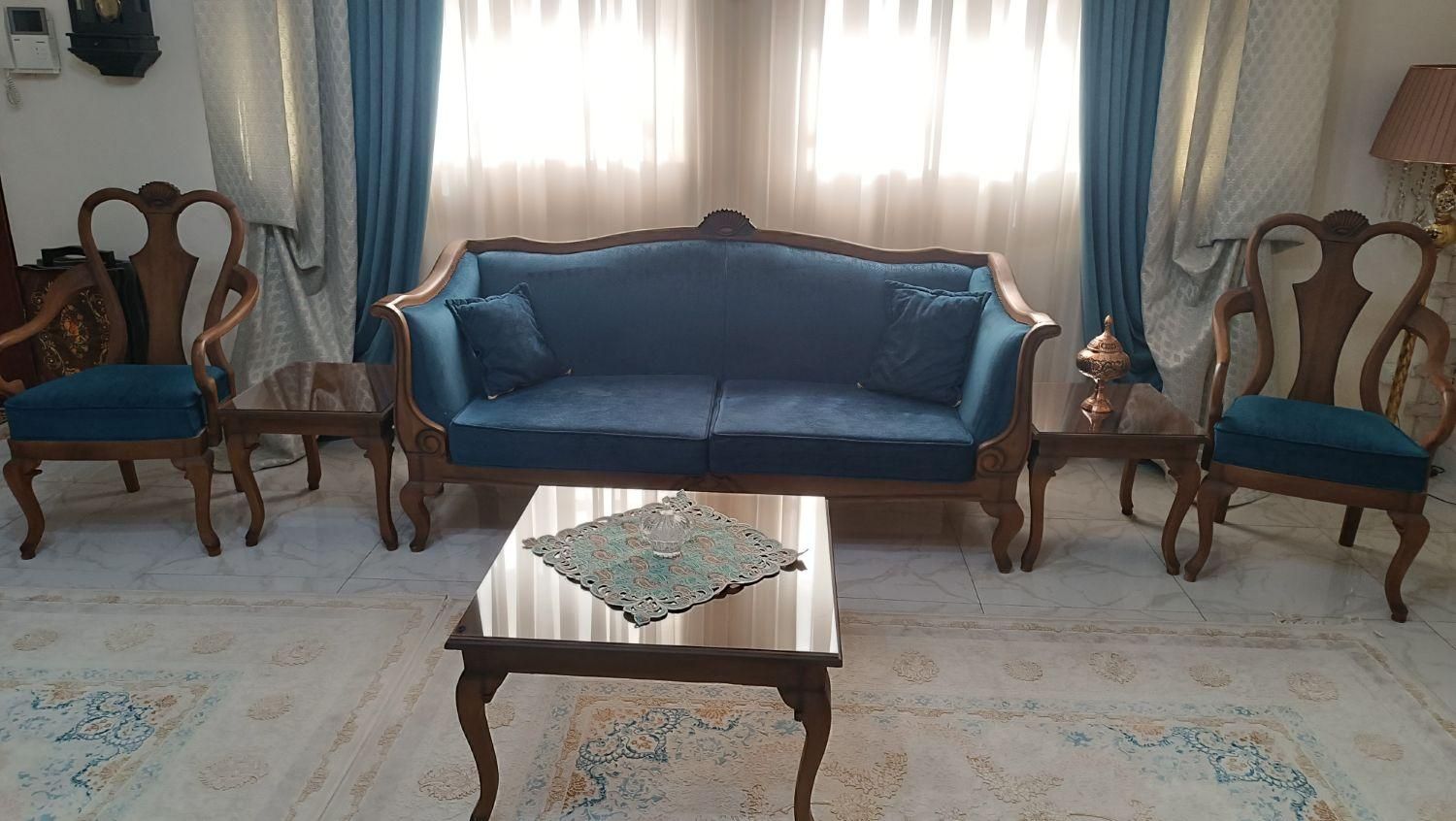 مبل چپندر ۹ نفره|مبلمان خانگی و میز عسلی|تهران, قیام‌دشت|دیوار