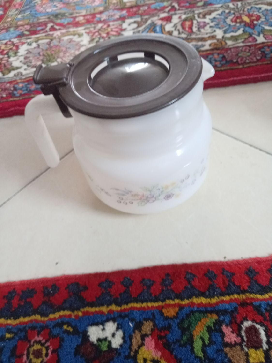 قوری فرانسوی اصل پیرکس ویک دست لیوان|سماور، چایساز، قهوهساز|اصفهان, ملکشهر|دیوار