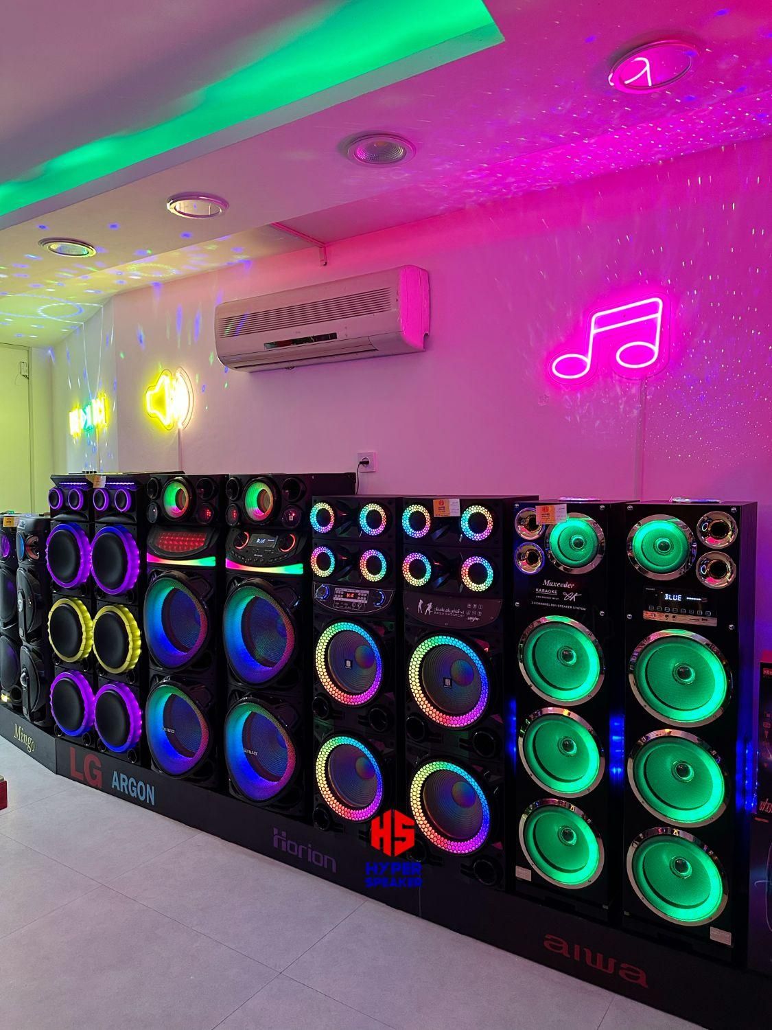 اسپیکر رقص نوردار دیجی* کلی جزئی*|سیستم صوتی خانگی|مشهد, سراب|دیوار