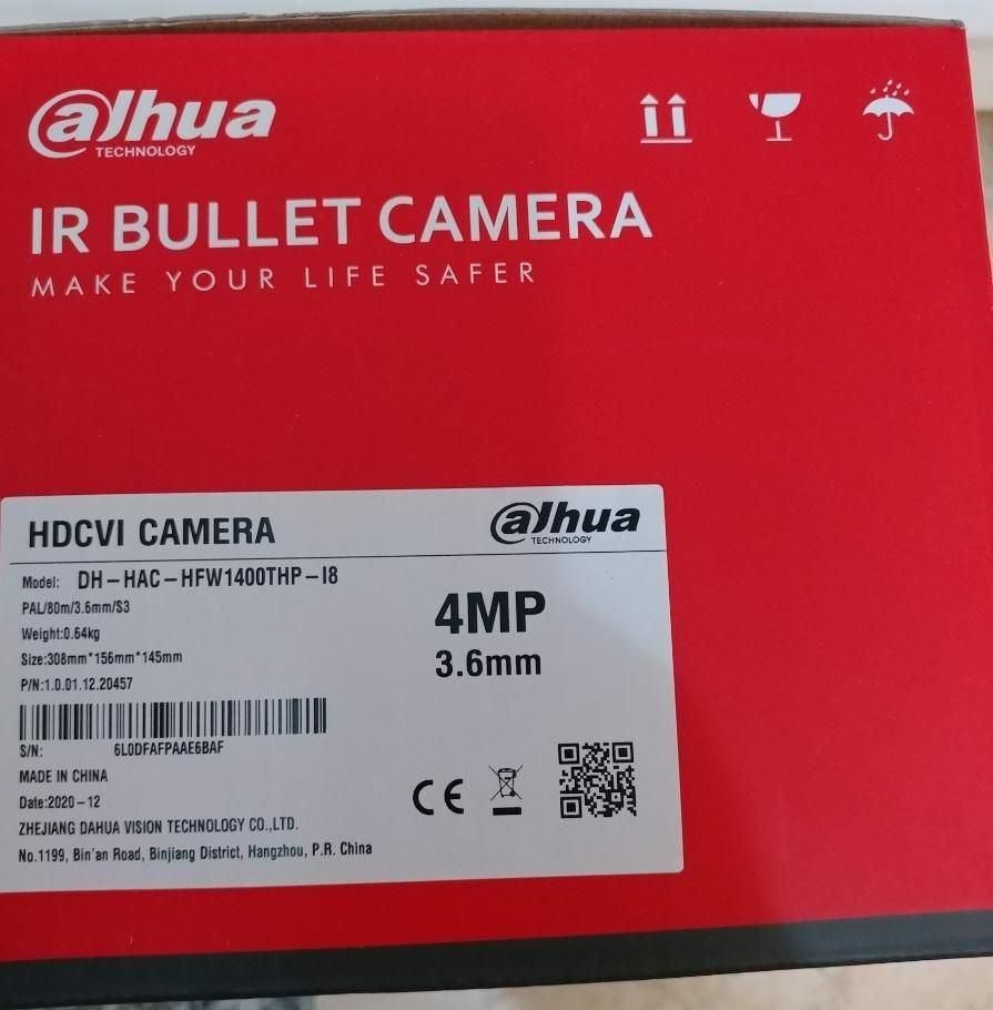 دوربین ۴ مگاپیکسل بولت داهوا مدل HFW1400THP-I8|دوربین مداربسته|تهران, جنت‌آباد مرکزی|دیوار