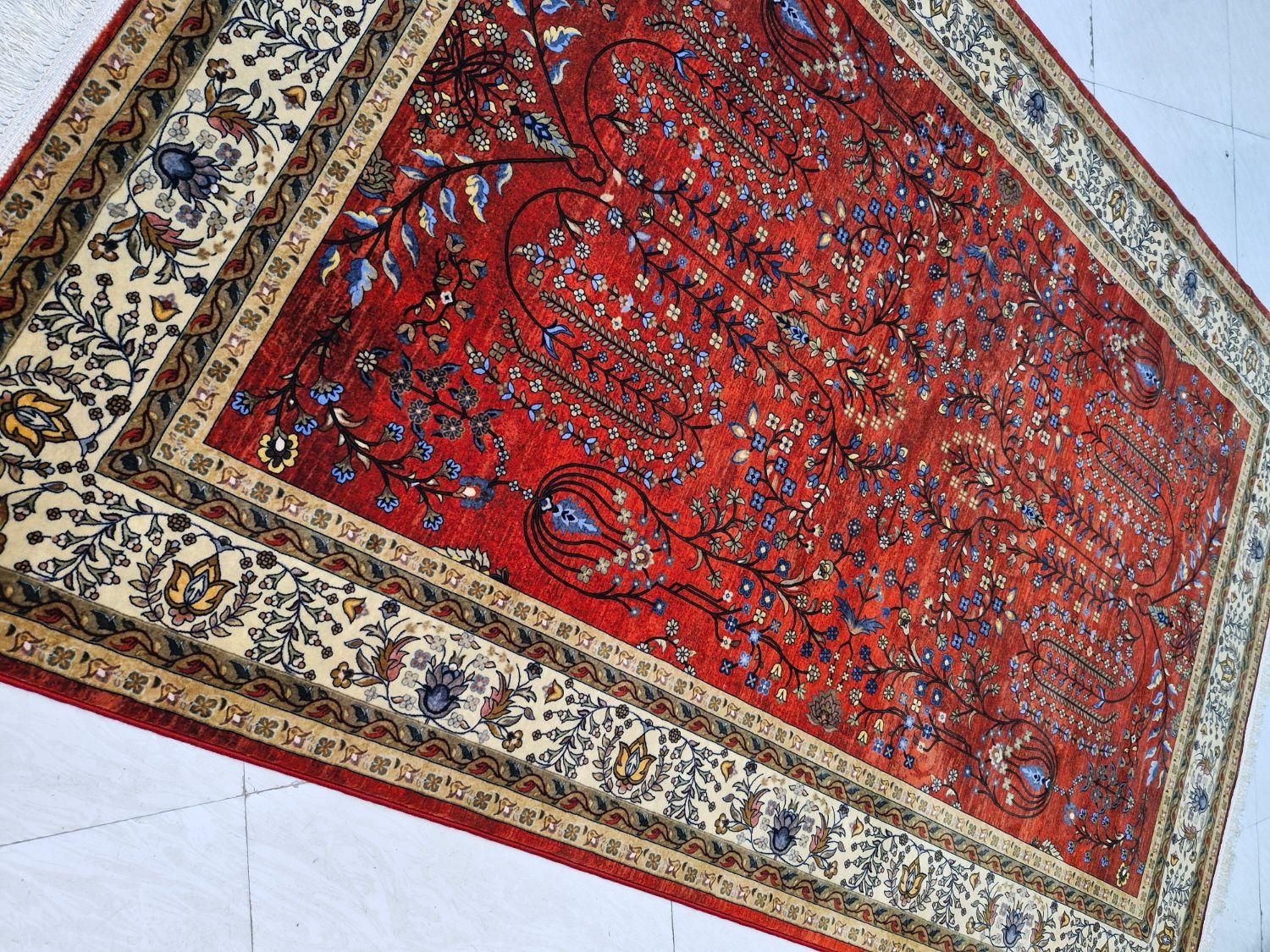 فرش قیطران فروش رنگهای متنوع|فرش|کرمانشاه, |دیوار