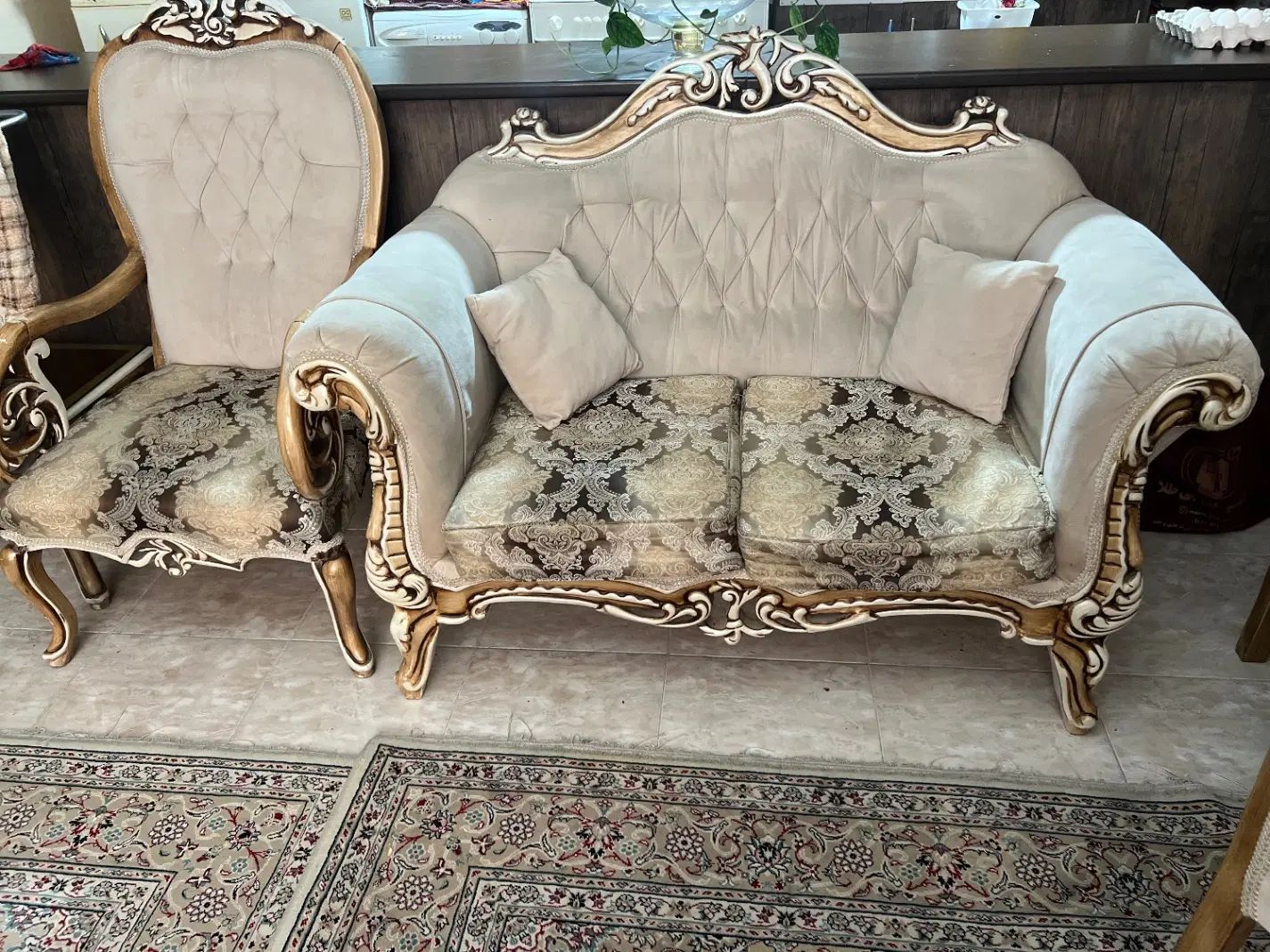 سرویس مبلمان کامل|مبلمان خانگی و میز عسلی|کرج, استاندارد|دیوار