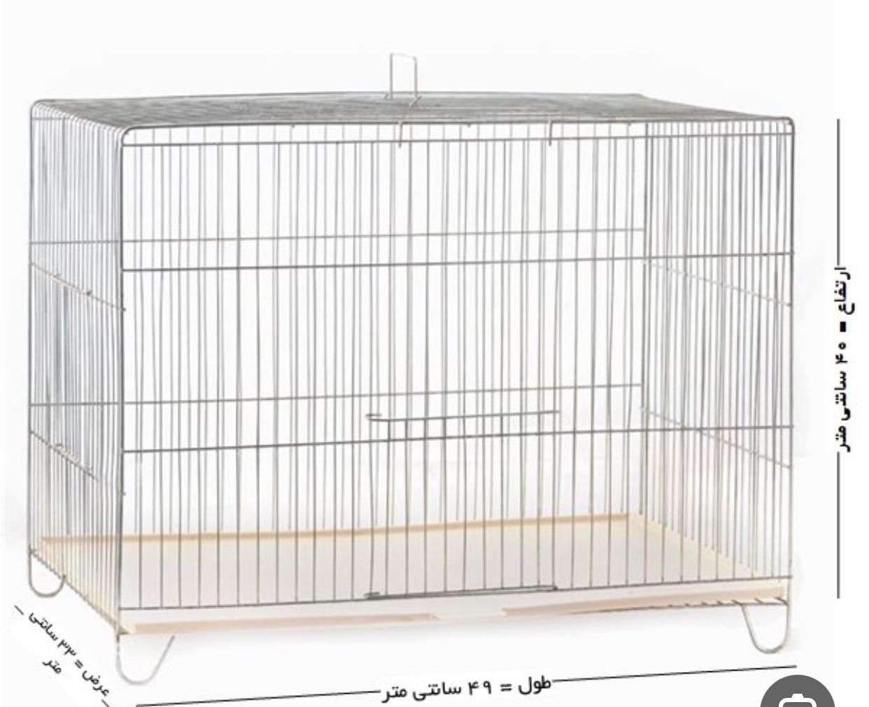 قفس پرنده در حد نو و تمیز با همه امکانا|لوازم جانبی حیوانات|خمینی‌شهر, |دیوار