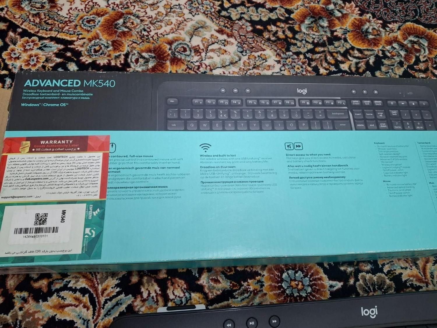 کیبرد لاجیتک مدل mk 540 نو نو با کارتن|قطعات و لوازم جانبی رایانه|قم, سراجه (۱۵ خرداد)|دیوار