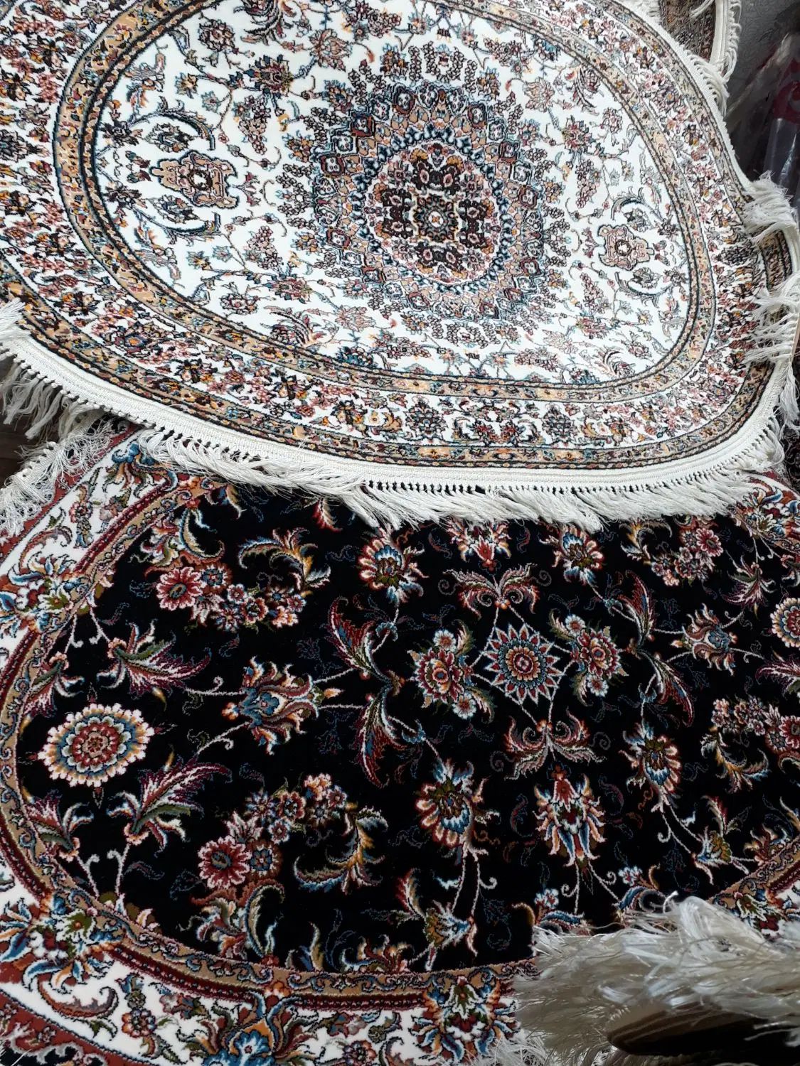 فرش آشپزخانه بیضی طرح افشان اکریلیک۱×۱/۵ سایز|فرش|تبریز, |دیوار