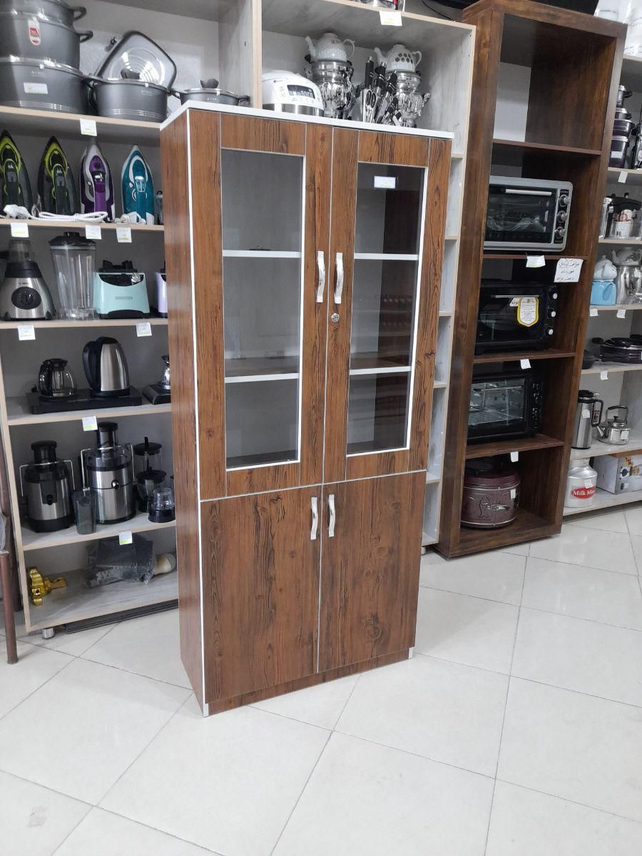 کتابخانه زونکن خور درب شیشه اثاث مارکت|کتابخانه، شلف، قفسه‌های دیواری|سیرجان, |دیوار