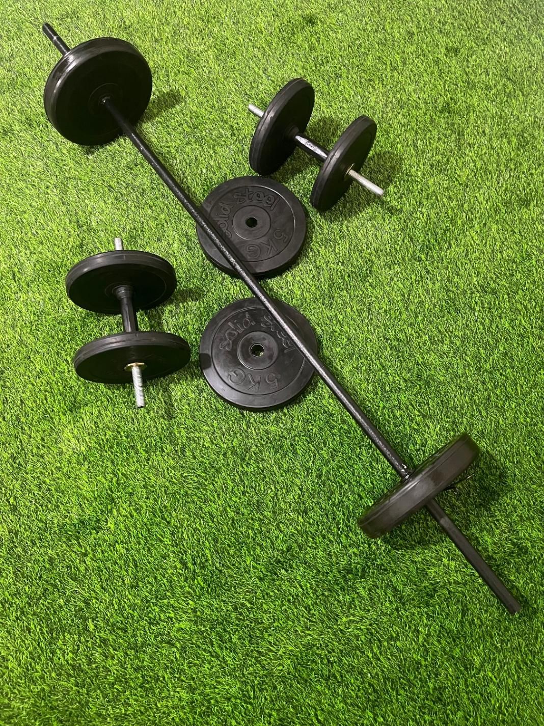 دمبل هالتر ورزشی(وزنه بدنسازی بتنی)|تجهیزات ورزشی|شهریار, شهریار|دیوار