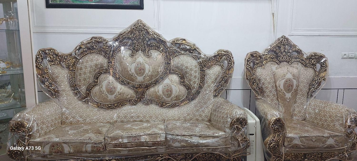 مبلمان سلطنتی ۹نفره در حدنو|مبلمان خانگی و میز عسلی|دزفول, |دیوار