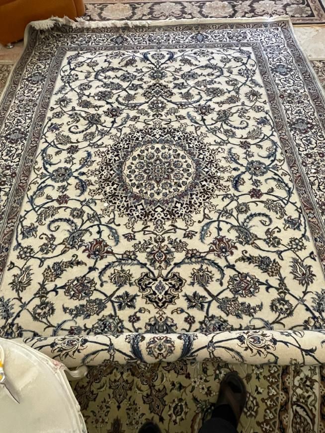 فرش دستباف ۹ متری جفت خراسان، طرح نائین|فرش|تهران, جمال‌زاده|دیوار