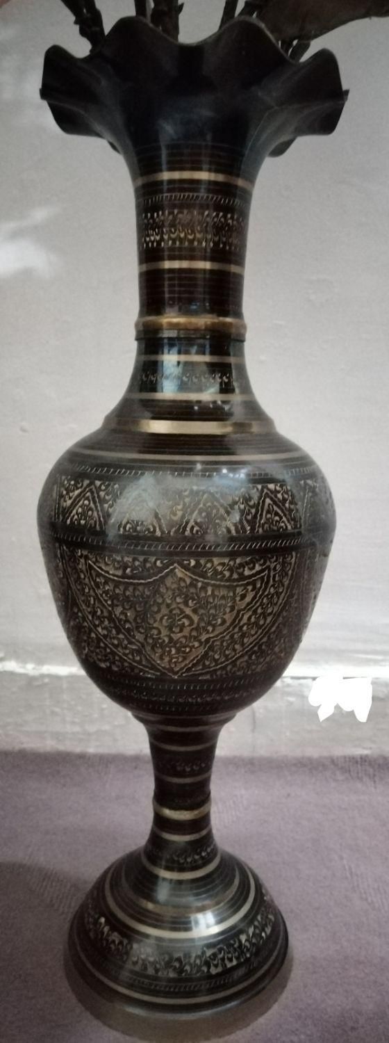 گلدان برنز کشمیری وارداتی|مجسمه، تندیس، ماکت|تهران, افسریه شمالی|دیوار