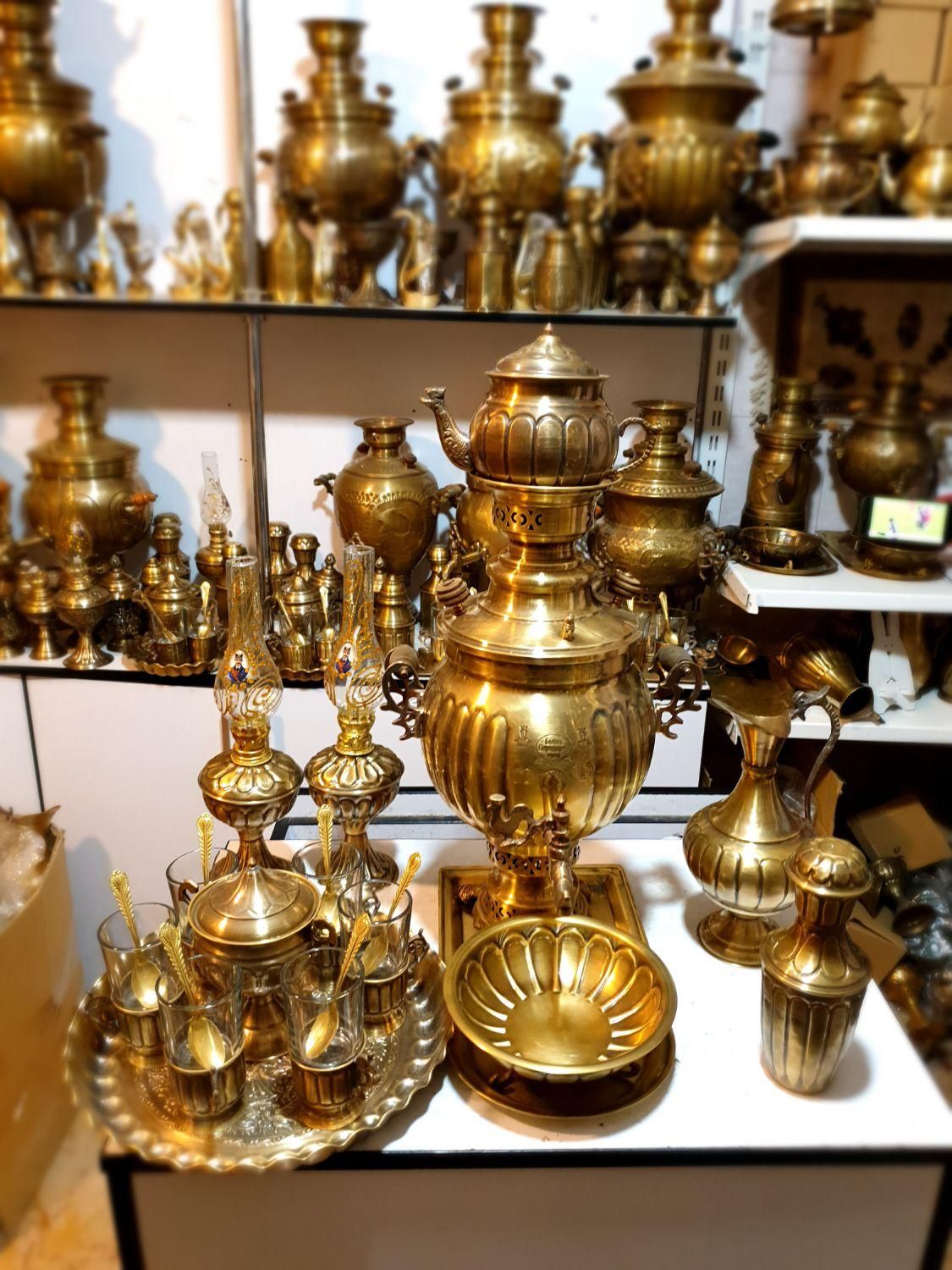 d3ahسماور ذغالی برنجی ifcمسی گازی برقی زغالی|سماور، چای‌ساز، قهوه‌ساز|اصفهان, دستگرده|دیوار