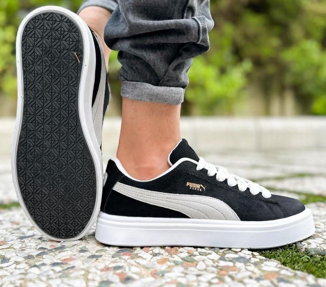 کتونی پوما لژدار مشکی سفید طوسی مردانه puma اسپرت|کیف، کفش، کمربند|تهران, تاکسیرانی|دیوار