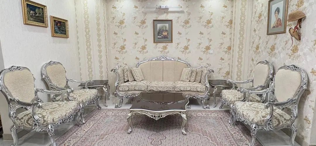 مبلمان استیل ۷ نفره همراه غذاخوری ۶ نفره|مبلمان خانگی و میز عسلی|تهران, آرژانتین|دیوار