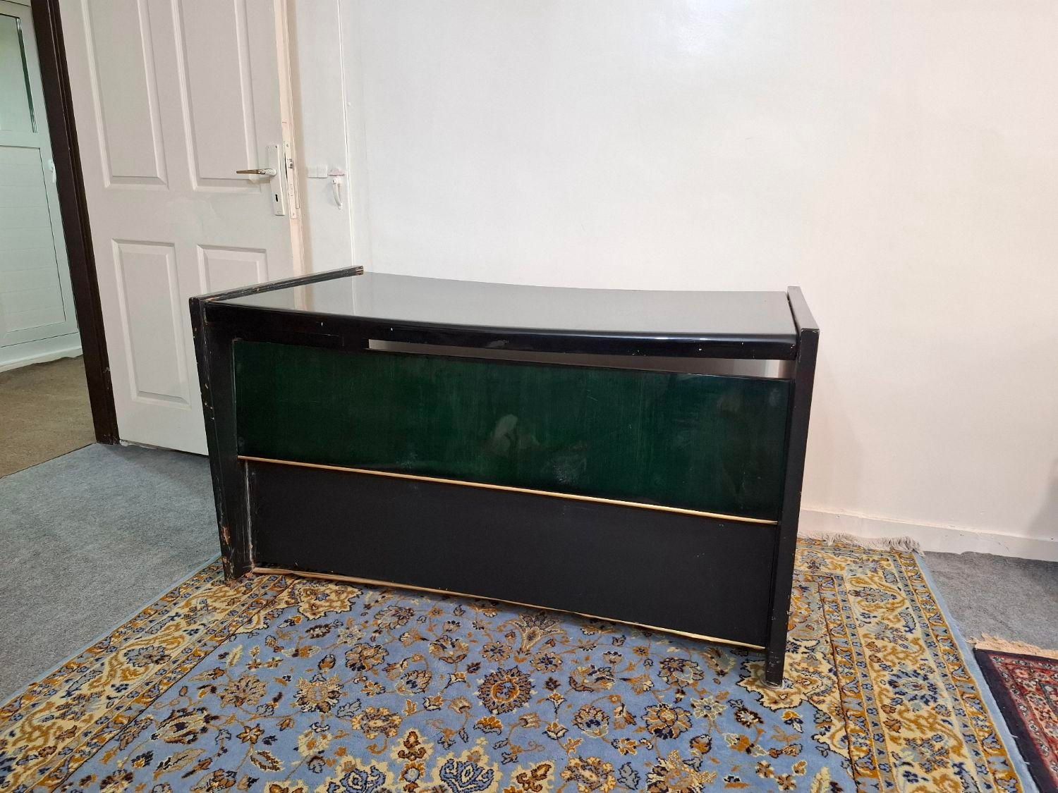 میز تحریر چوبی مشکی|میز تحریر و کامپیوتر|بندرعباس, |دیوار