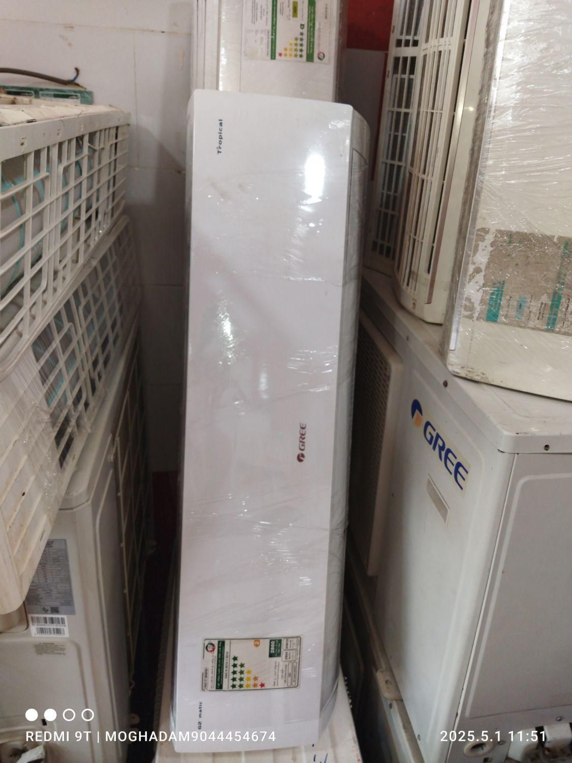 کولر اسپلیت گری|کولر گازی و فن‌کوئل|میناب, |دیوار