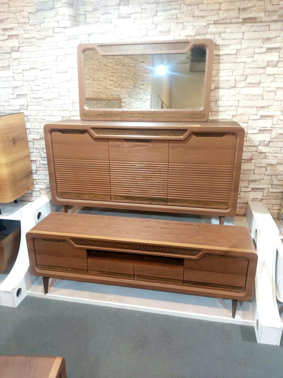 ست جذاب V210شرکتی(میز تلویزیون،جلومبلی،آینه کنسول)|بوفه، ویترین، کنسول|اصفهان, جویباره|دیوار