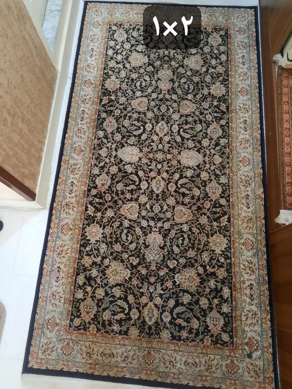 فرش ۱۲ متری قیطران همراه   کناره ۱/۵ متری و ۲ متری|فرش|تهران, تهرانسر شمالی|دیوار