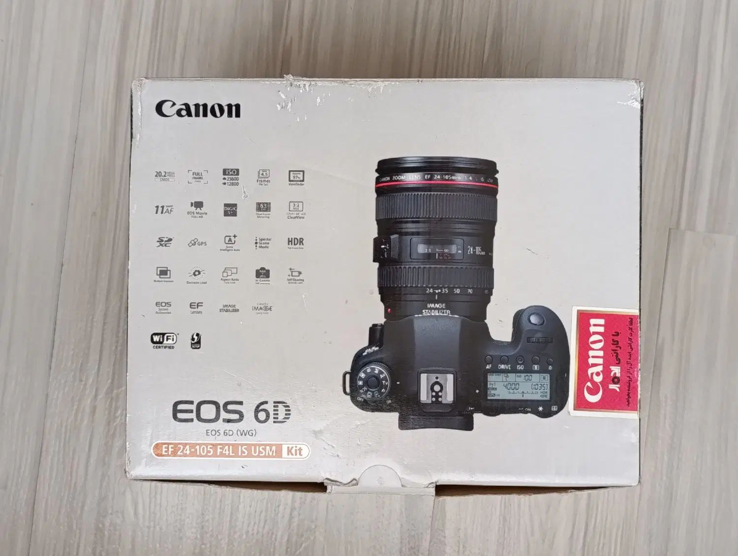 دوربین کنون EOS 6D فول فریم همراه لنز و تجهیزات.|دوربین عکاسی و فیلم‌برداری|تهران, تهرانپارس غربی|دیوار