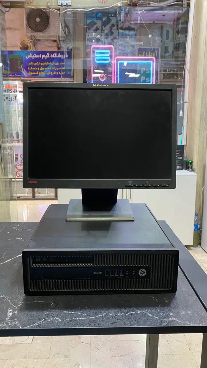 مینی کیس HP Prodesk اداری با مانیتور|رایانه رومیزی|تهران, تهران پارس|دیوار