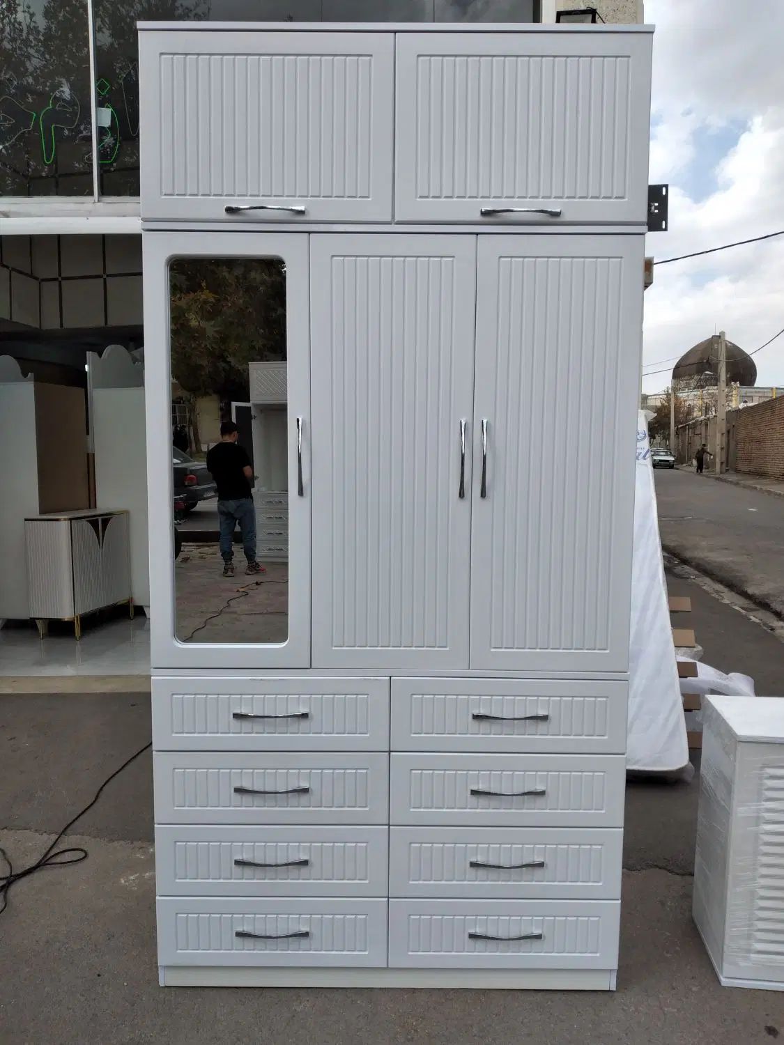 کمد دیواری 8کشو سفید|جاکفشی، کمد، دراور|قزوین, |دیوار