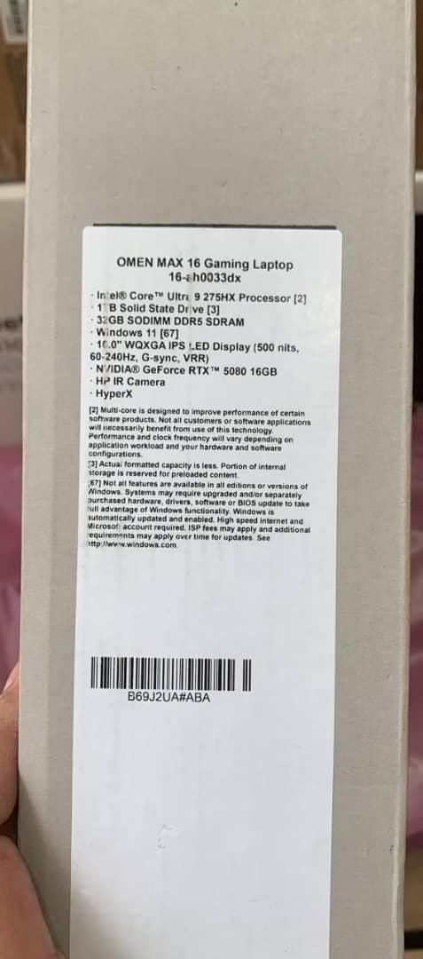 HP OMEN 16 MAX 2025 (Ultra 9 275HX.RTX5080)|رایانه همراه|تهران, آرژانتین|دیوار