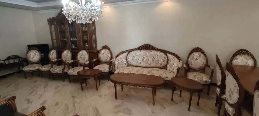 مبلمان و میز ناهار خوری 8 نفره باچوب گردو|مبلمان خانگی و میز عسلی|تهران, نارمک جنوبی|دیوار