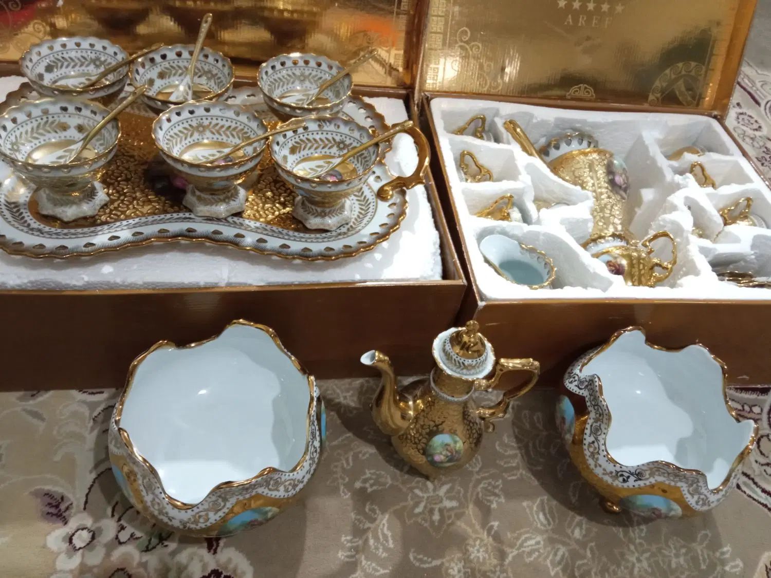 سرویس‌بستنی‌خوری‌باسینی‌|ظروف سرو و پذیرایی|تهران, آسمان|دیوار