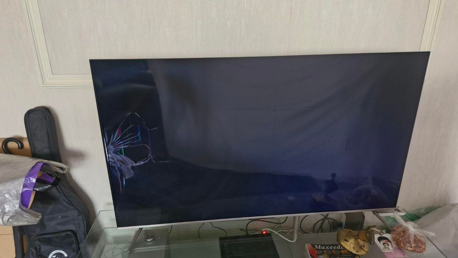 تلویزیون 65 اینچ TCL QLED پنل شکسته|تلویزیون و پروژکتور|تهران, امانیه|دیوار