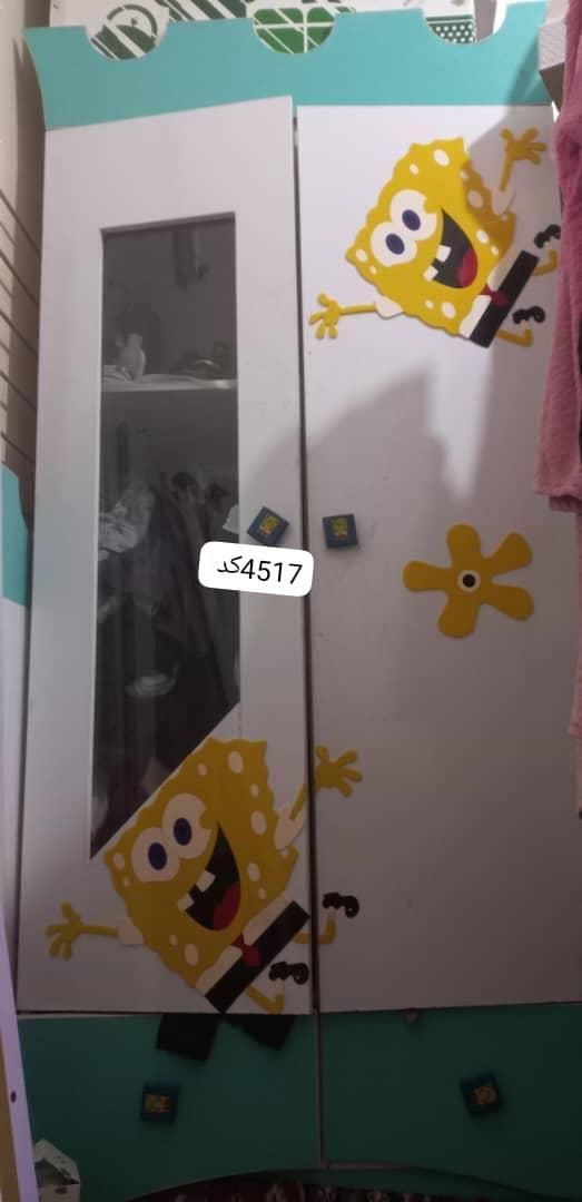 تخت و کمد کودک طرح باب اسفنجی(با خوشخواب)|اسباب و اثاث بچه|شیراز, تندگویان|دیوار