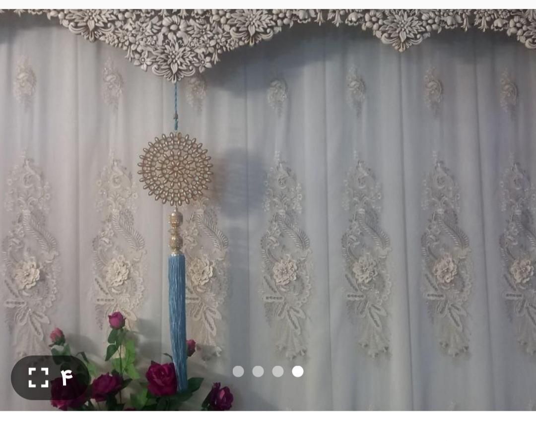 پرده ی حال پذیرایی ۵مترو۳۰سانت عرض ۳مترطول|پرده، رانر، رومیزی|سراب, |دیوار