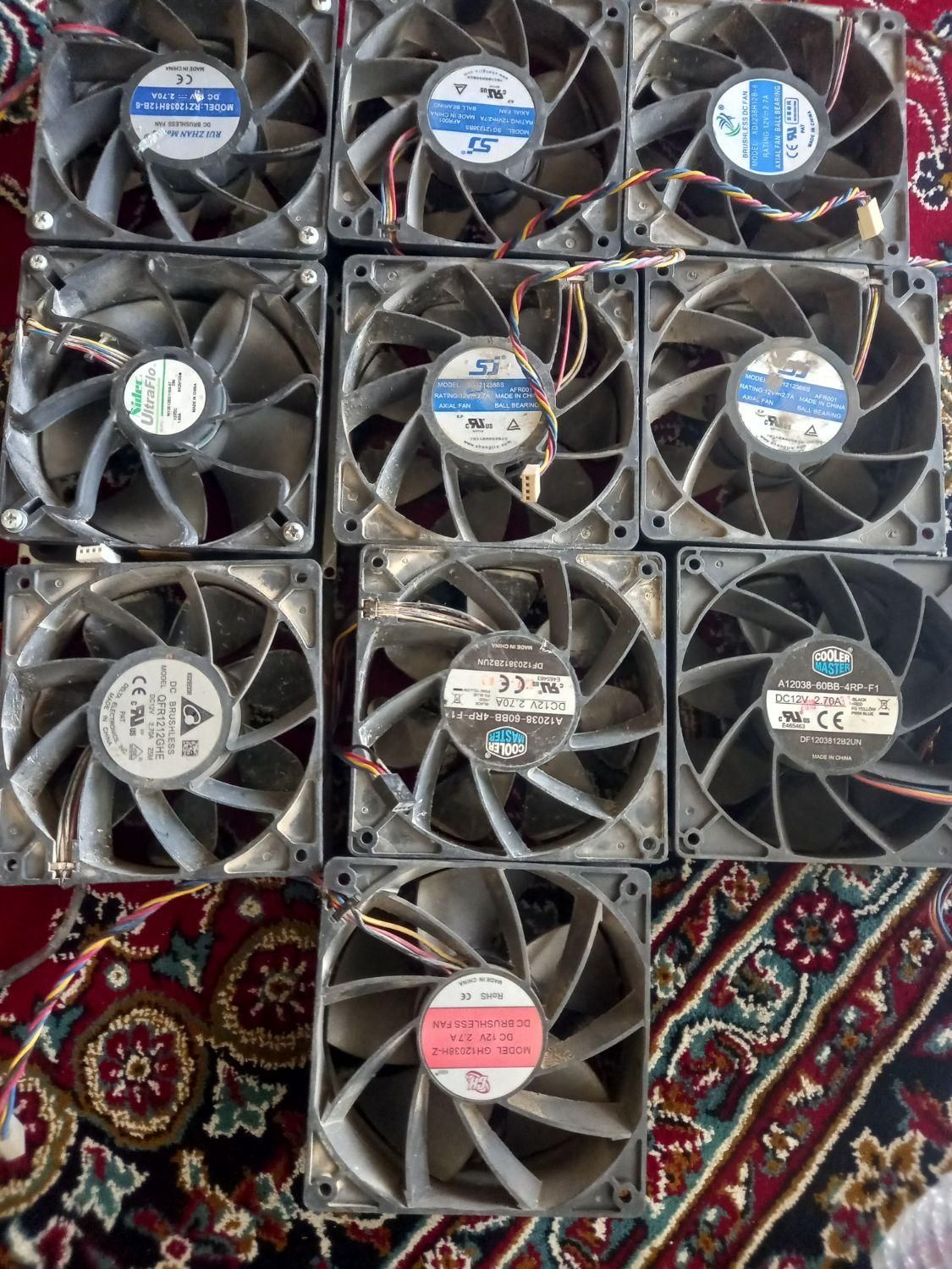 فن ماینر وهواکش ۱۲در۱۲(۱۲ولت)|قطعات و لوازم جانبی رایانه|همدان, |دیوار