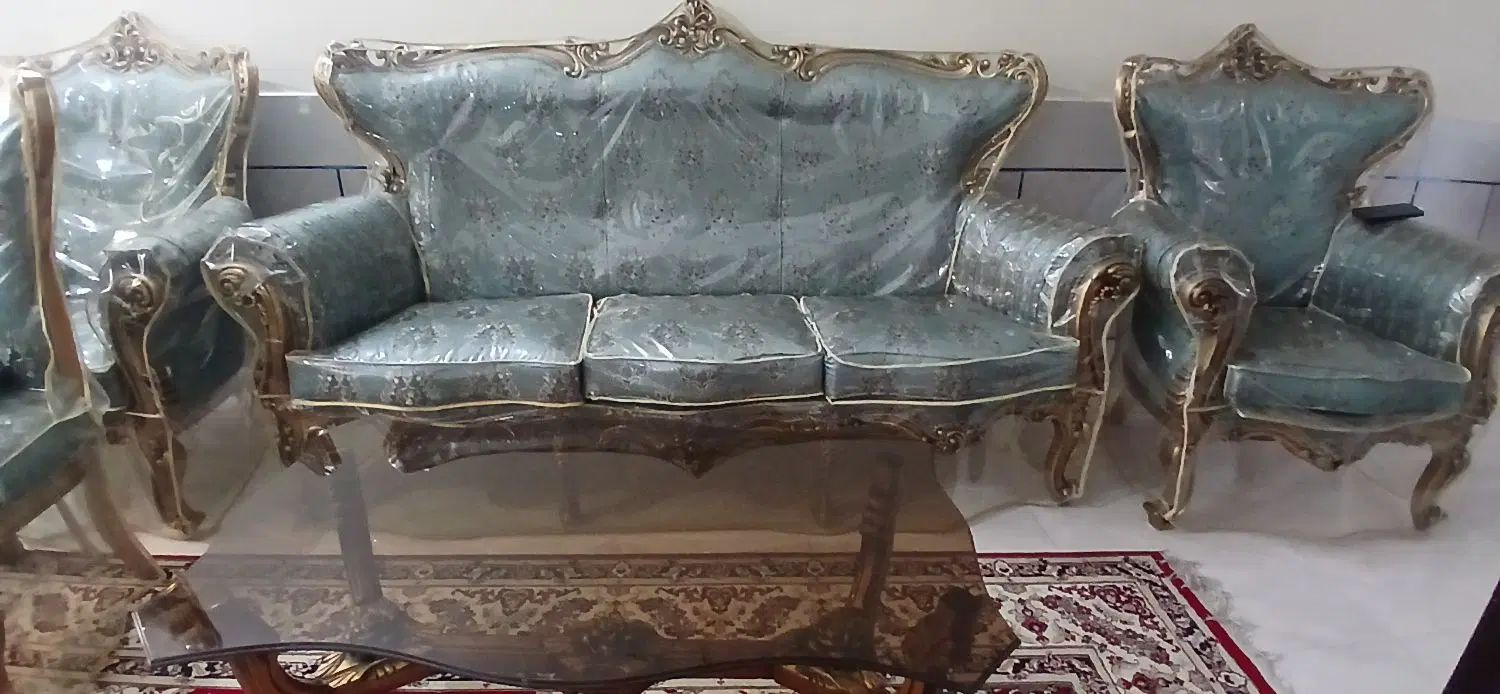 مبل ۹ نفره با ۴ صندلی ناهارخوری بدون میز ناهار|مبلمان خانگی و میز عسلی|اصفهان, ستار|دیوار