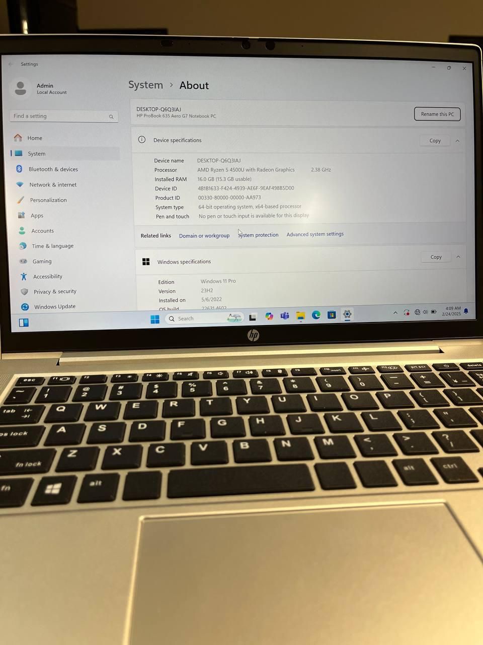 لپ تاپ اچ پی hp pro book|رایانه همراه|تهران, آرژانتین|دیوار