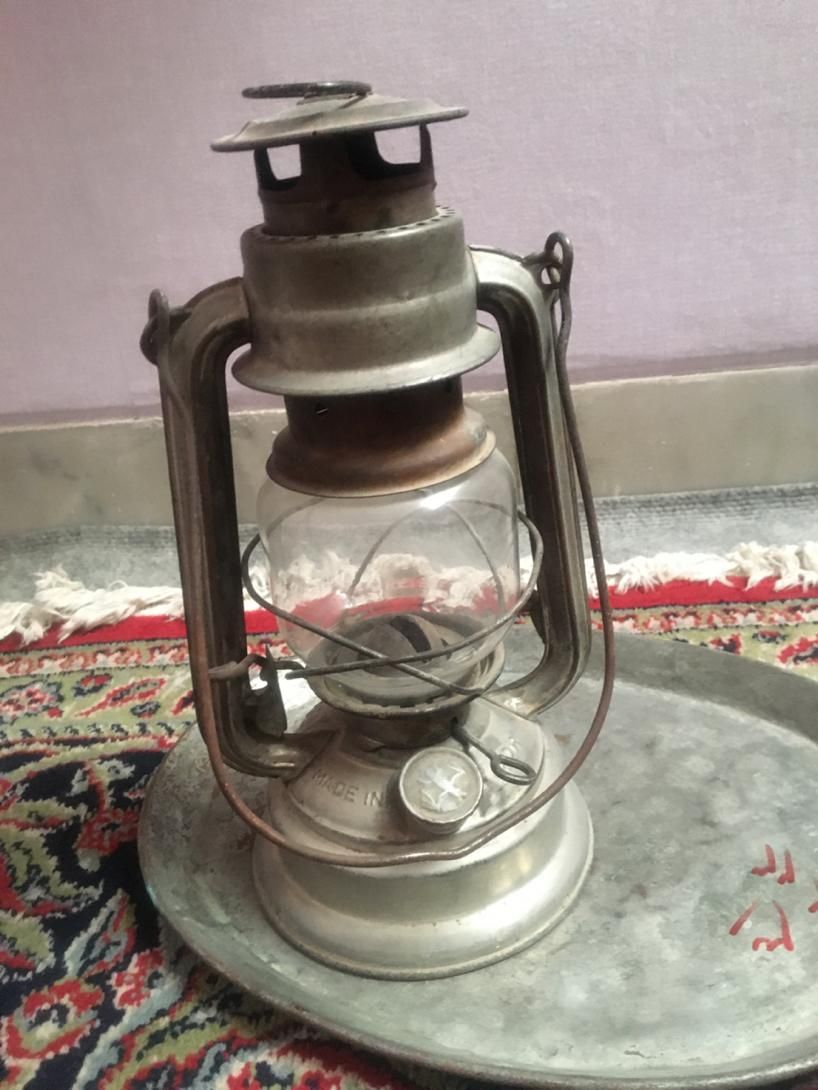 سینی مسی چراغ  روشنایی و چای خوری عتیقه بخاری گازی|ظروف سرو و پذیرایی|فسا, |دیوار