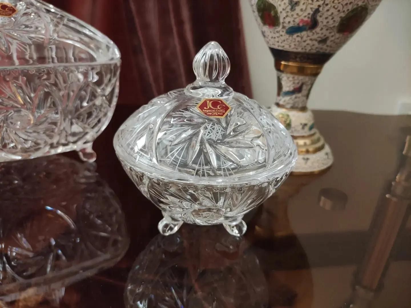 پیش دستی کریستالJCCنمکدان فنجان شیرمیوه پارچ لیوان|ظروف سرو و پذیرایی|تهران, حکمت|دیوار