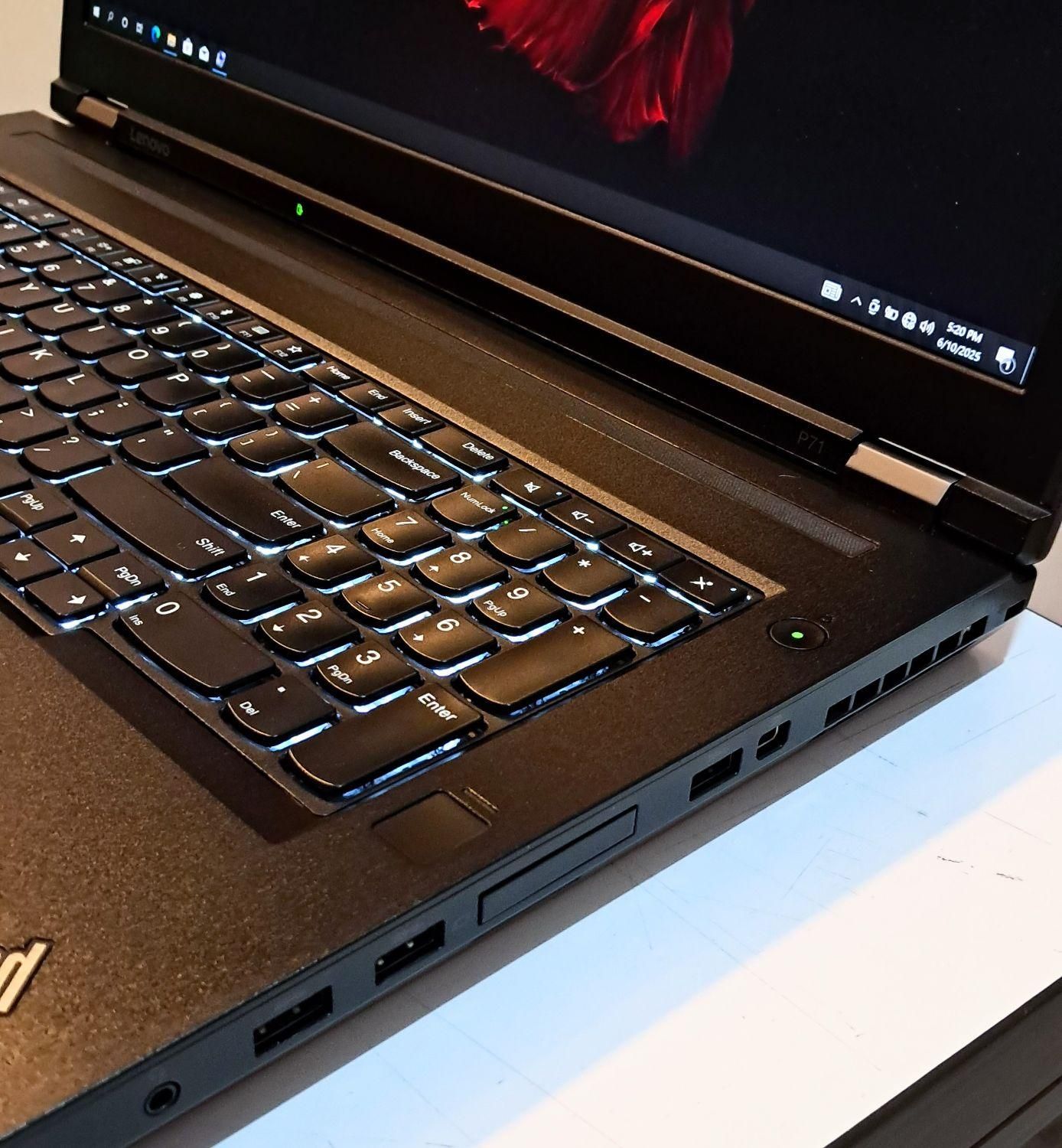 لنوو P71 XEON 4K رم32 گرافیک 8گیگ P4000 گیم مهندسی|رایانه همراه|تهران, ارم|دیوار