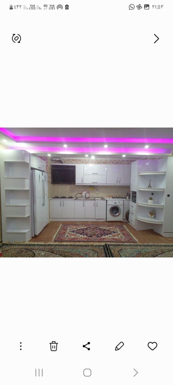 طبقه اول۹۰ متری ۲ خوابه در مسکن e1|اجارهٔ خانه و ویلا|فولادشهر, مسکن مهر فولادشهر|دیوار
