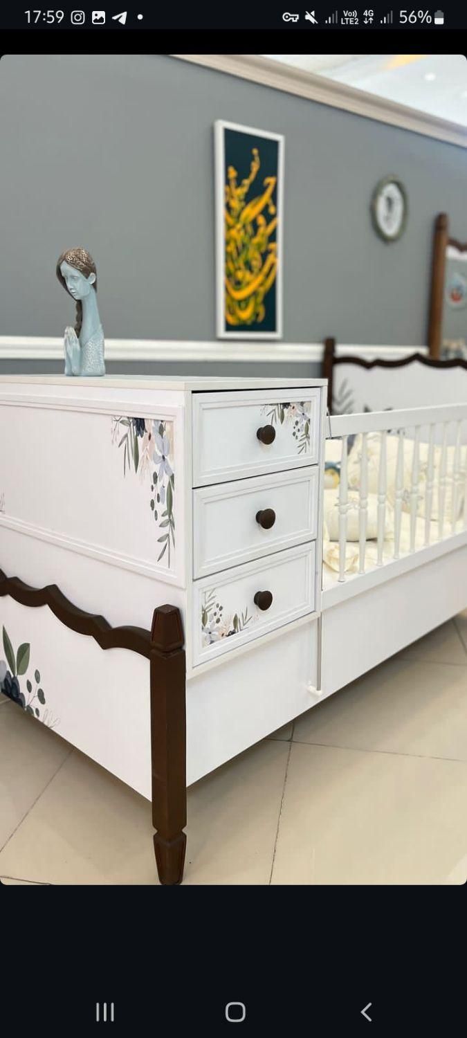 سرویس خواب نوزاد لیلیوم|تخت و سرویس خواب|کرمان, |دیوار