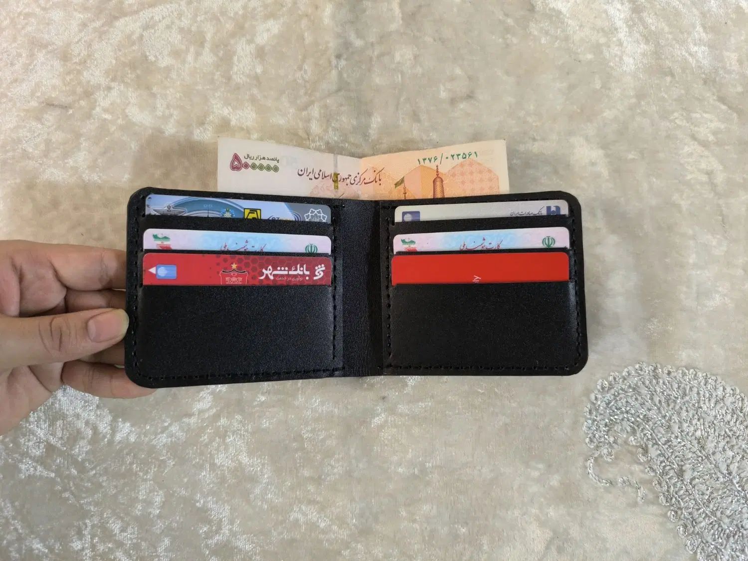 کیف پول جیبی چرم طبیعی دستدوز|کیف، کفش، کمربند|تهران, شهران شمالی|دیوار
