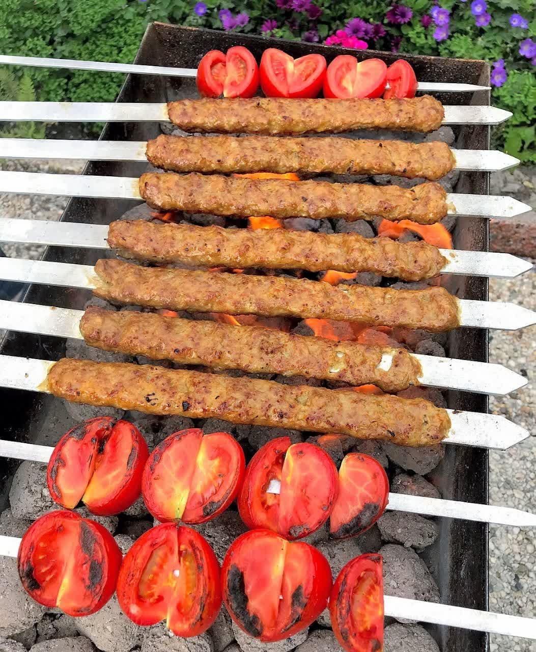 سیخ استیل جگر کوبیده و جوجه ساده و دسته پیچی|ظروف پخت‌وپز|کرج, حصارک بالا|دیوار