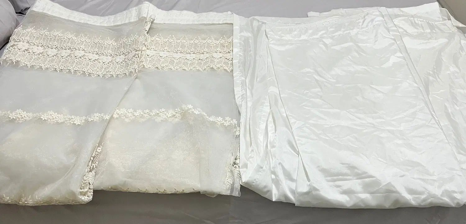 چند پرده در اندازه های مختلف نو استفاده نشده|پرده، رانر، رومیزی|تهران, سعادت‌آباد|دیوار