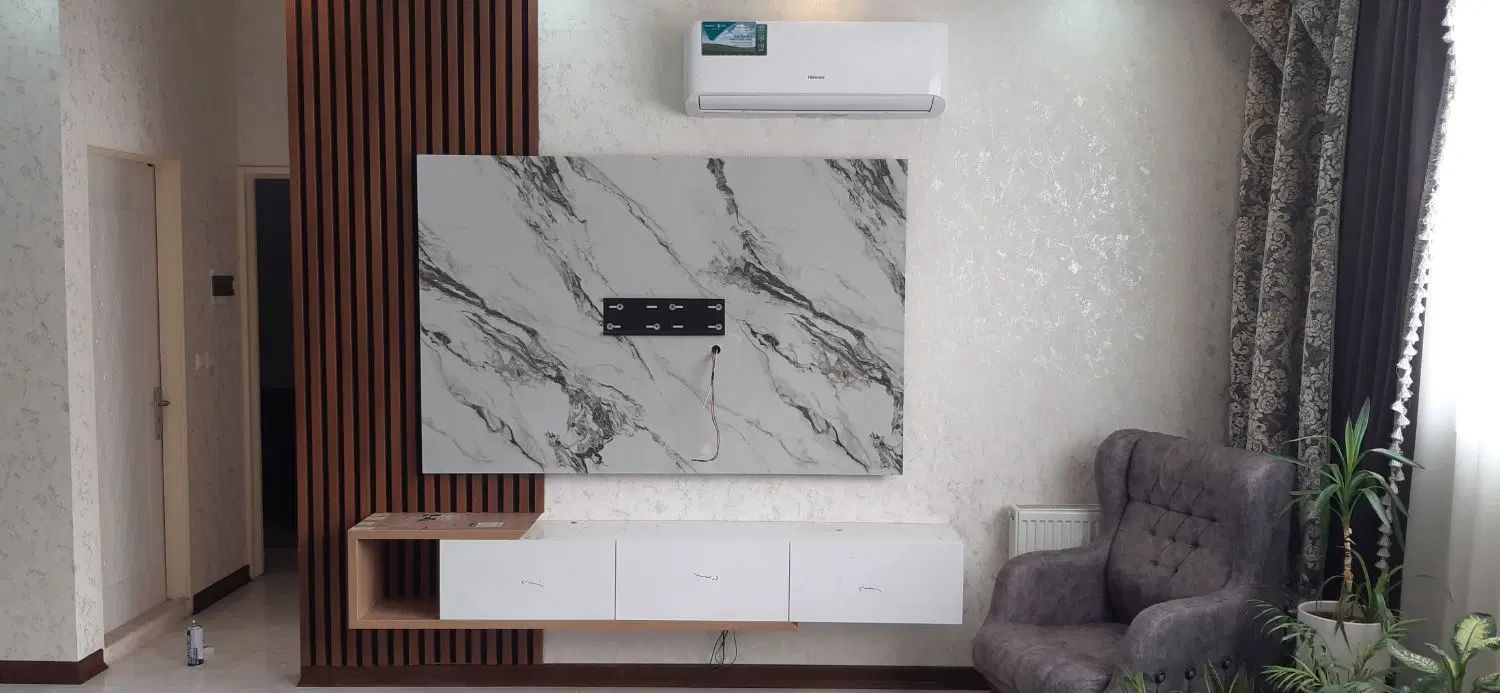 میز tv دیوار تلویزیون ترمووال ماربل|میز تلویزیون|مشهد, ایثار|دیوار