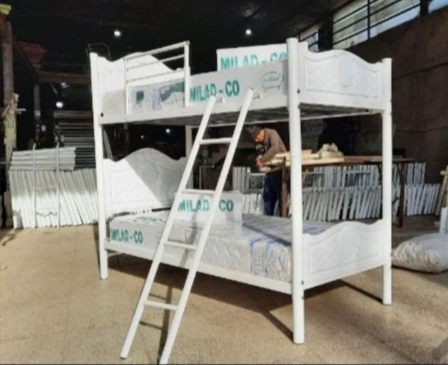 تخت وکیوم دو طبقه پایه فلزی * اثاث مارکت|تخت و سرویس خواب|سیرجان, |دیوار