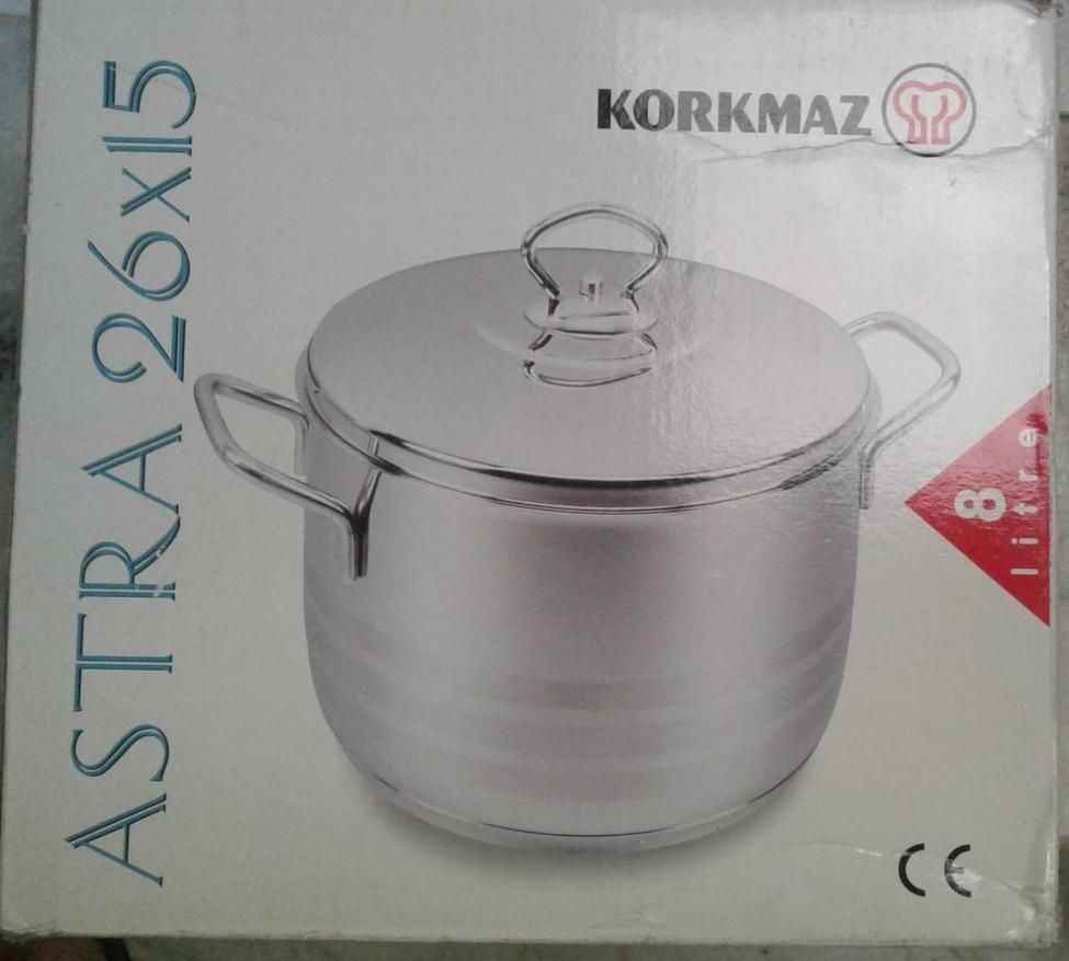 قابلمه استیل کرکماز ترکیه، 8 لیتری، سایز 26x15|ظروف پخت‌وپز|اصفهان, سپاهان‌شهر|دیوار