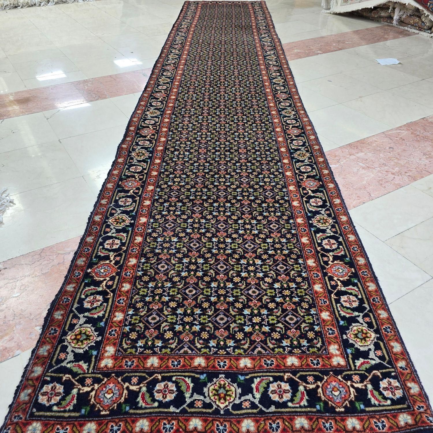 کناره دستباف بیجار  ۷۵×۳۸۵  طرح ماهی|فرش|تهران, ده‌ونک|دیوار