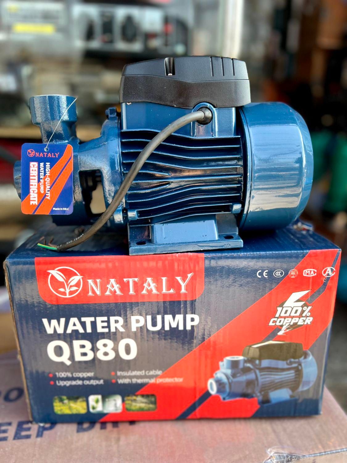 پمپ آب نیم اسب تمام مس مدل کیو بی شصت تا طبقه دوم|مصالح و تجهیزات ساختمان|مشهد, کوشش|دیوار