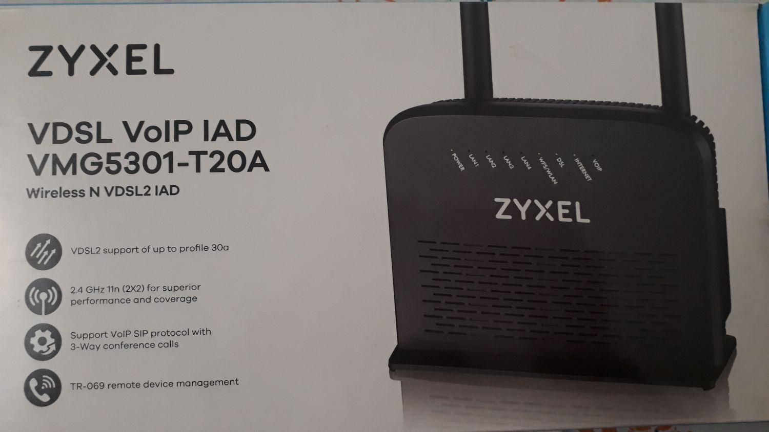 مودم زایکسل Zyxel مدل VMG5301-T20A|مودم و تجهیزات شبکه|تهران, شهرک فردوس (حسینی)|دیوار